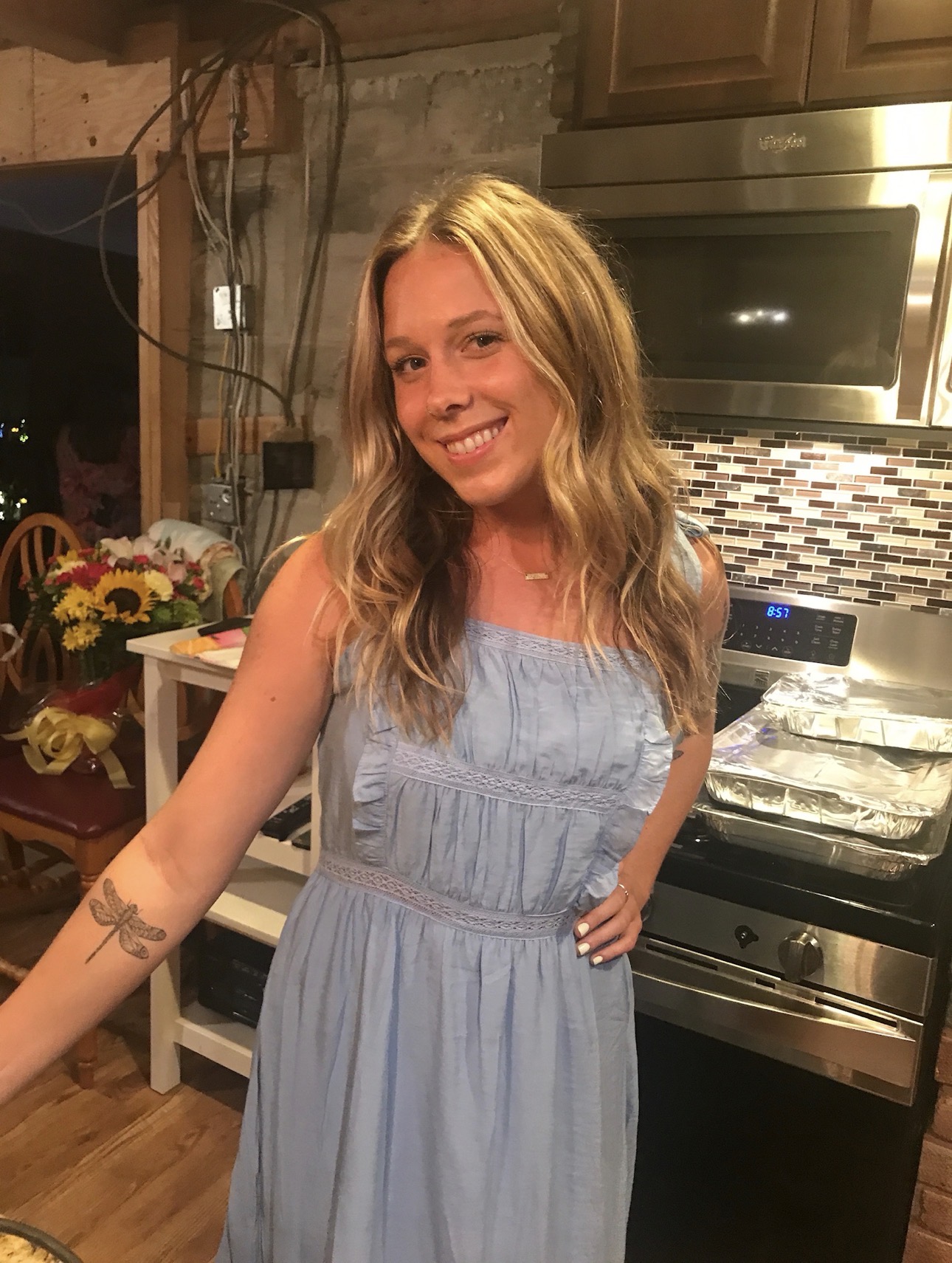 Leanne at the bridal shower